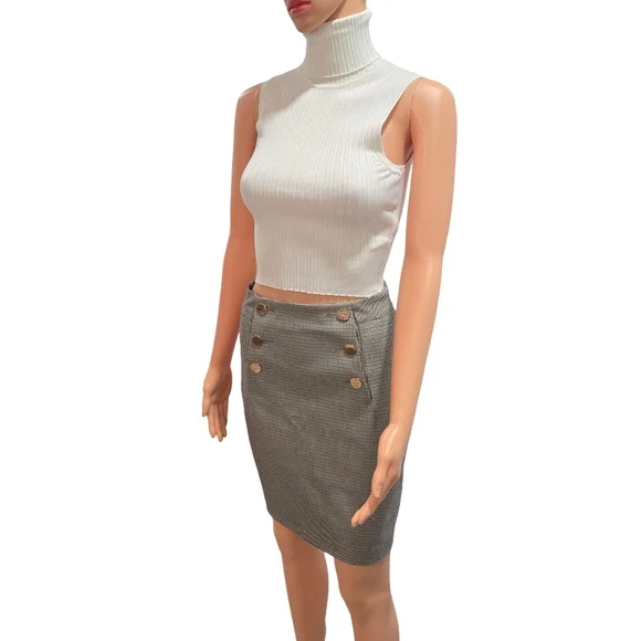 H&M Gray Knee-Length Pencil Skirt Work (New) - Picture 4 of 14